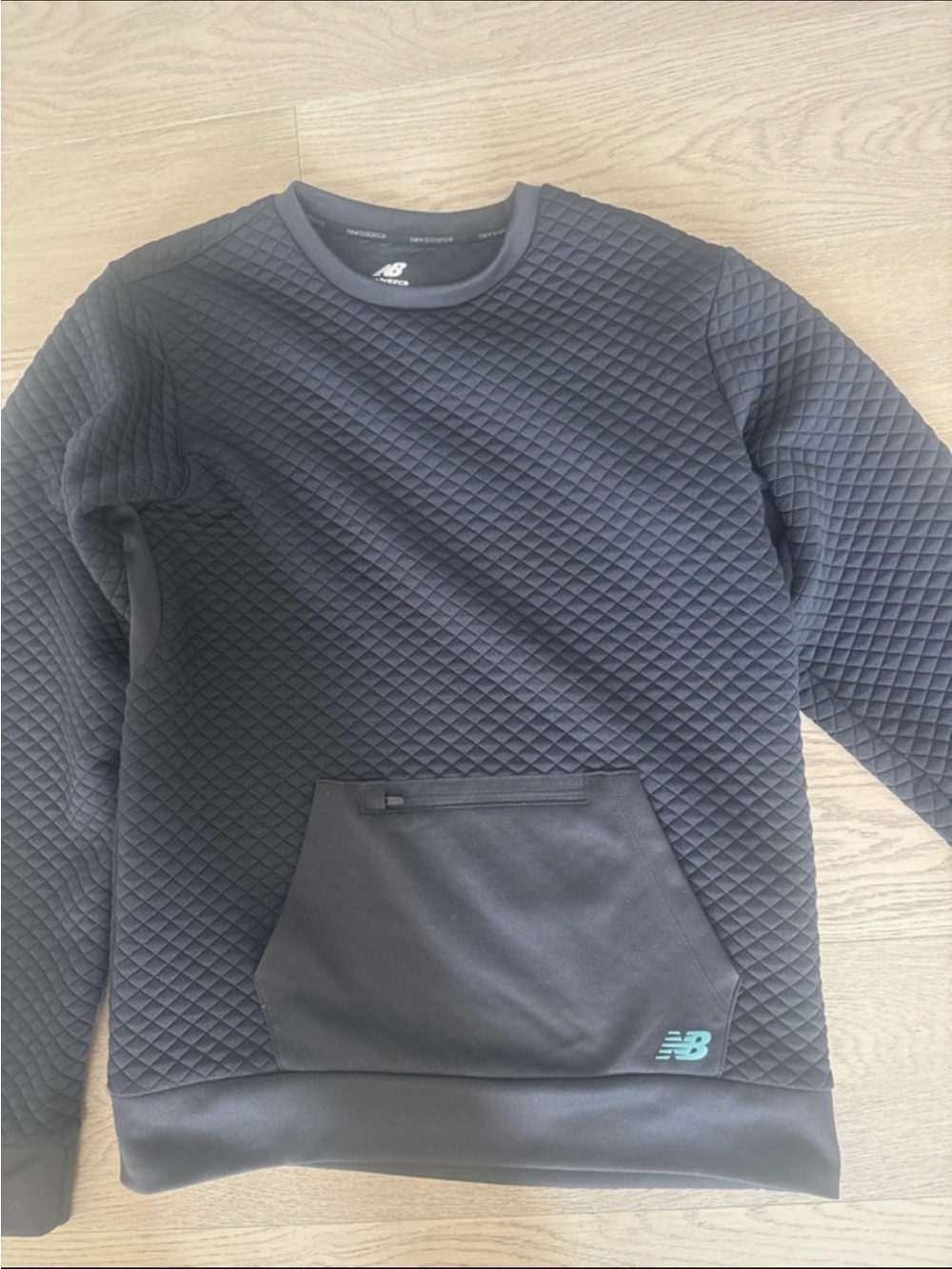 New Balance Men’s Quilted Crewneck Sweatshirt - Black